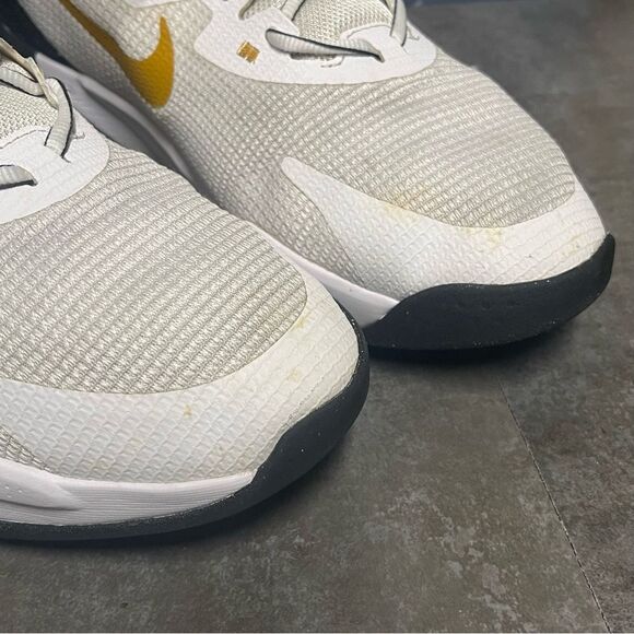 Nike Air Max Alpha Trainer 5 'White Gold Suede' DM0829-101 Men's Sneakers Sz 12 - Picture 6 of 16